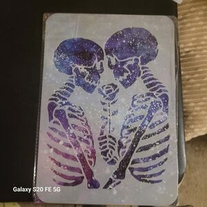 Skeleton Couple Stencil